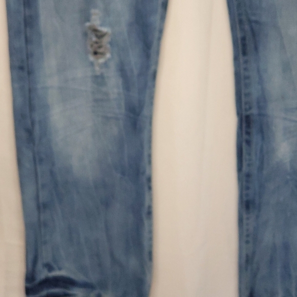 Straight Leg Relaxed Jeans Size 38 x 32 Distressed Cotton Denim Vintage - Picture 6 of 13